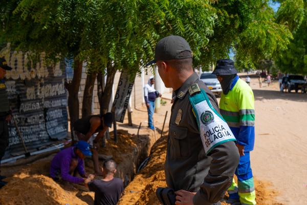 Policía del Agua y Aqualia Riohacha